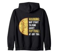 Peut Commencer À Parler De Softball À Tout Moment Softball Sweat à Capuche