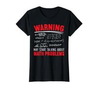 Peut Commencer à Parler des problèmes mathématiciens T-Shirt Graphique avec Valeur, Femme, Noir, XS
