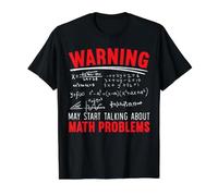 Peut Commencer à Parler des problèmes mathématiciens T-Shirt Graphique avec Valeur, Homme, Noir, XL