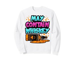 Peut contenir du Whisky pour Maman Papa Shots Boissons Shot Fun Sweatshirt