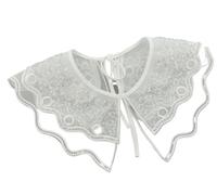 Peut démonter le collier artificiel, Demi-Col Amovible 1 pcs Noir Et Blanc(Type a)