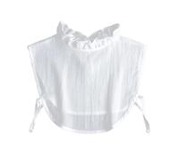 Peut démonter le collier artificiel, Demi Col Amovible Femme Blanc 2 Pièces(Color 2)