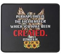 Peut-Être Est-Ce Le Moment pour Lequel Vous Avez Été Créé. Tapis De Souris Douce Tapis Souris Base en Caoutchouc Mouse Pad pour Travail Études Bureau 25X30Cm