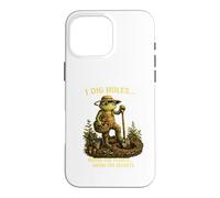 Peut-être pour Les Plantes, Peut-être pour Les Secrets | Retro Frog Gardener Coque pour iPhone 16 Pro Max