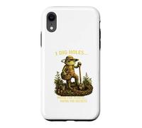 Peut-être pour Les Plantes, Peut-être pour Les Secrets | Retro Frog Gardener Coque pour iPhone XR