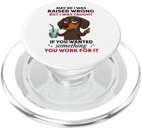 Peut-être Que J'Ai été Mal élevé mais on m'a appris Teckel PopSockets PopGrip pour MagSafe