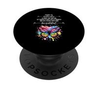 Peut-être Que la Chenille pensait Que Le Monde était au-Dessus du Papillon PopSockets PopGrip Adhésif