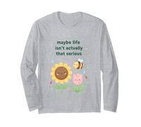 Peut-être Que la Vie n'est Pas Vraiment Cette Abeille Mignonne sérieuse Manche Longue