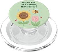Peut-être Que la Vie n'est Pas Vraiment Cette Abeille Mignonne sérieuse PopSockets PopGrip pour MagSafe