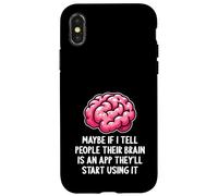 Peut-être Que si Je dis aux Gens Que Leur Cerveau est Une Application drôle et Sarcastique Coque pour iPhone X/XS