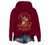 Peut-être que vous avez été créé pour une telle période que ce sweat à capuche peut-être que vous avez été créé pour un tel moment que ce sweat-shirt, bordeaux, M