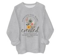 Peut-être que vous avez été créé pour une telle période que ce sweat à capuche peut-être que vous avez été créé pour un tel moment que ce sweat-shirt, Gris-1., XL