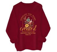 Peut-être que vous avez été créé pour une telle période que ce sweat à capuche peut-être que vous avez été créé pour un tel moment que ce sweat-shirt, Bordeaux-1, M