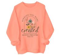 Peut-être que vous avez été créé pour une telle période que ce sweat à capuche peut-être que vous avez été créé pour un tel moment que ce sweat-shirt, Orange-1, M