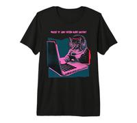 Peut-être qu'il a Juste Besoin de Catnip Funny Gamer Cat T-Shirt Haut de Gamme