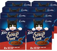 [Peut être servi frais pour l'été] Felix soupe pour chat filets sélection de la ferme 48x48 g