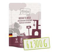 [Peut être servi frais pour l'été] MjAMjAM Quetschie Nourriture humide pour chat au lapin et myrtille 300 g x 6