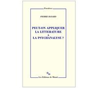 Peut-On Appliquer La Littérature À La Psychanalyse ?