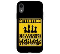 Peut Parler de Échec échiquier Joueur d'Échecs Chess Drôle Coque pour iPhone XR