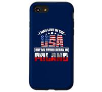 Peut Vivre aux États-Unis Mon Histoire a commencé en Pologne | Funny Polish Coque pour iPhone SE (2020) / 7/8