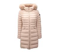 Peuterey - Seriola Doudoune Rembourrée avec Fourrure - Femme - Manteaux - Beige - Taille: 44 FR