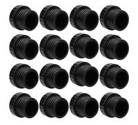 PEUTIER 16pcs Bouchon de Sécurité pour Douille de Lumière, ID 1,9cm OD 2,6cm Embouts de Douille de Lumière Light Socket End Cap pour Guirlandes Lumineuses Encastrées et Douilles de Lumière Standard