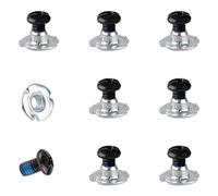 PEUTIER 16pcs Vis Fixation de Snowboard, M4x7,5mm Vis Fixation Ski Matériel de Fixation de Snowboard Métal Snowboard Binding Screws pour Fixations de Planche à Neige Accessoires de Ski