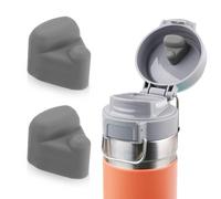 PEUTIER 2 Pièces Bouchon Anti Déversement pour Stanley Quick FILP GO 24oz 36oz, Anti-Déversement Bouchon de Rechange Pièces Bouchon de Bouche de Bouchon de Bouteille Joint Bouchon en Silicone (Gris)