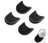 PEUTIER 4pcs Mic Vent Muff, Noir Coupe-Vent Manchons Anti-Vent Micro Couvercle de Manchon de Microphone Accessoires Vidéo Professionnels Compatible avec Insta360 GO 3&GO 3S