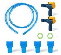 PEUTIER 4pcs Remplacement de Valve de Morsure pour Camelbak, Silicone Valve de Morsure avec 2 Connecteurs à Angle Droit 2 Joints Toriques Tuyau d'eau pour Vessie de Sac d'Hydratation Fournitures