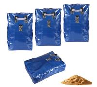 PEUTIER 6pcs Sacs Sable en Vinyle, Sac de Sable Étanche Château Gonflable Ancrage Lestage de Sécurité pour Auvents Tentes et Toboggans Aquatiques (Bleu)