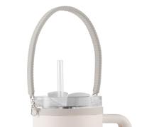 PEUTIER Attache de Poignée de Bouteille d'Eau pour Stanley, Sangle de Bouteille d'Eau Silicone Élingue de Bouteille d'Eau Portable Accessoires pour Plupart des Tasses de 8 à 40oz (Gris)