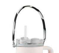 PEUTIER Attache de Poignée de Bouteille d'Eau pour Stanley, Sangle de Bouteille d'Eau Silicone Élingue de Bouteille d'Eau Portable Accessoires pour Plupart des Tasses de 8 à 40oz (Bleu, Blanc, Noir)