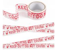 PEUTIER Ruban d'Avertissement d'Halloween, 25m Ruban Anti-Effroi Ruban d'Avertissement Effrayant Ruban Keep Out Do Not Cross Ruban Avertissement Zombie pour Maison Hantée Fête Vampire Zone Dangereuse