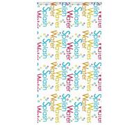 PEVA Store de douche avec cassette pour salle de bain, imperméable, avec connecteur de chaîne et clip de câble pour une intimité optimale et la sécurité des enfants, peu encombrant