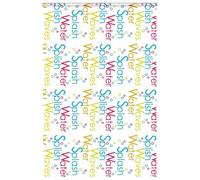 PEVA Store de douche avec cassette pour salle de bain, imperméable, avec connecteur de chaîne et clip de câble pour une intimité optimale et la sécurité des enfants, peu encombrant