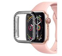 PEVAVFZMMY 10pcs / étui de protection compatible for un boîtier de montre Apple 44mm 38mm 40mm 42mm Compatible for IWatch Series 6 SE 5 4 3 2 1 bracelet de montre(Noir,38mm Series 321)