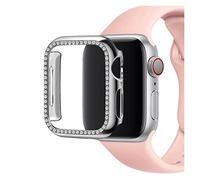 PEVAVFZMMY 10pcs / étui de protection compatible for un boîtier de montre Apple 44mm 38mm 40mm 42mm Compatible for IWatch Series 6 SE 5 4 3 2 1 bracelet de montre(Silver,38mm Series 321)