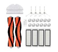 PEVAVFZMMY 25 morceaux de brosse latérale du filtre HEPA, kit de pinceau de vadrouille et de brosse for rouleau adapté for l'aspirateur Xiaomi 1S Pièces d'aspirateur