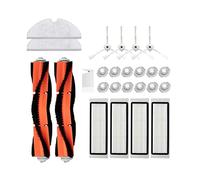 PEVAVFZMMY 25 morceaux de brosse latérale du filtre HEPA, kit de pinceau de vadrouille et de brosse for rouleau adapté for l'aspirateur Xiaomi 1S Pièces d'aspirateur