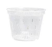PEVAVFZMMY Pot for orchidées transparent réutilisable en plastique for trous, ventilation et circulation d'air. Pots de fleurs for orchidées d'intérieur. Pot de fleurs(17cm)