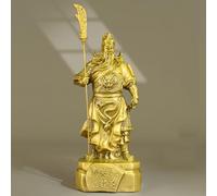 Pevfeciy Statue de Guan Gong Sculpture en Laiton Dieu de la Guerre Guan YU Décoration de la Maison Statue de Dieu de la Richesse Décoration Feng Shui,B