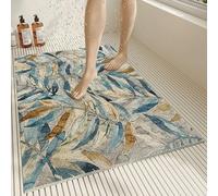 Pevfeciy Tapis Douche antidérapant 80x100 cm Motifs Magnifiques Tapis antidérapant Douche PVC Doux et Confortable Haute perméabilité à l'eau