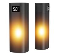 Peviasot Chauffe-mains réutilisable avec écran tactile 55 °C maximum, rechargeable en USB-C, 8 h de temps de chaleur - Kit chauffe-mains magnétique pour femme/homme, chaufferette de poche activités de