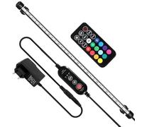 Peviasot Éclairage LED pour aquarium - 10,8 W - Lumière d'aquarium RVB - Étanche IP67 - Barre lumineuse d'aquarium avec minuterie automatique - Convient pour les aquariums d'eau douce de différentes