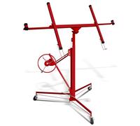 Peviasot Lève-plaque pliable XXL pour plaques de plâtre - Hauteur réglable de 140 cm à 350 cm - Charge maximale : 68 kg - Largeur du bras de charge : max. 290 cm - Aide au montage pour cloisons sèches