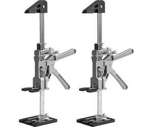 Peviasot Lot de 2 élévateurs de charge pour meubles, abaissement fin, 200 | aluminium, acier au carbone et acier inoxydable, hauteur totale 38,3 cm, poids unique 950 g, base 90 x 80 x 4 mm