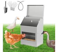 Peviasot Mangeoire automatique pour poules, 4,5 kg, tôle d'acier galvanisée