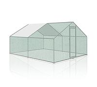 Peviasot Poulailler XXL avec serrure - 3 x 4 x 2 m - En acier galvanisé - Pour petits animaux - Cage à oiseaux