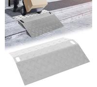 Peviasot Rampe de seuil en aluminium - Charge maximale : 270 kg - Rampe antidérapante avec poignée - 60 x 70 x 10 cm